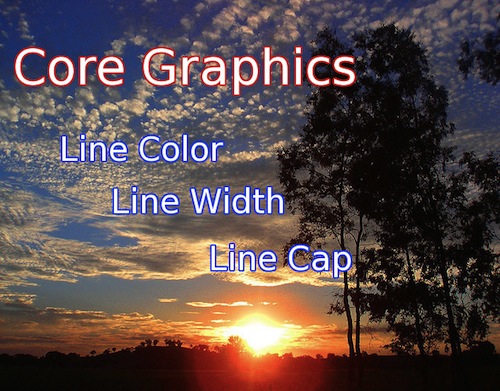 Core Graphics Width, Color, Cap