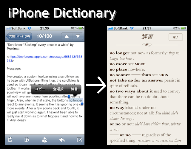 iPhone Dictionary
